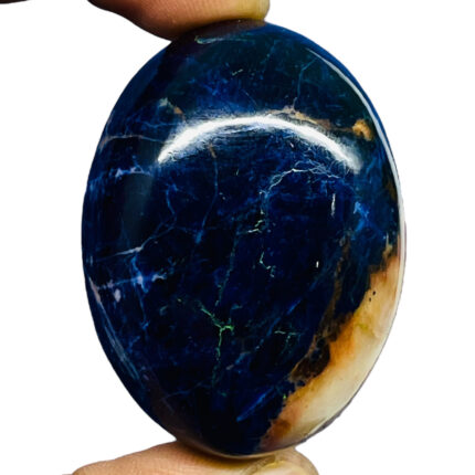 275.4 Cts Natural Sodalite 51x37mm Oval Cabochon Loose Untreated Gemstone