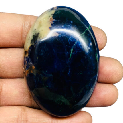 349.5 Cts Natural Sodalite 59x41mm Oval Cabochon Loose Untreated Gemstone