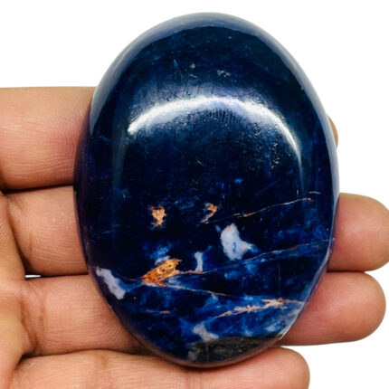 427.25 Cts Natural Sodalite 65x48mm Oval Cabochon Loose Untreated Gemstone