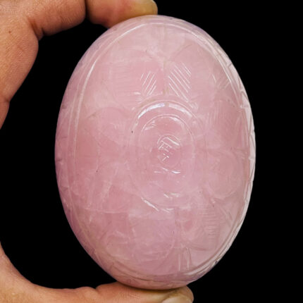 1438 Cts Certified Natural Rose Quartz Huge Oval Carved Loose Untreated Gemstone