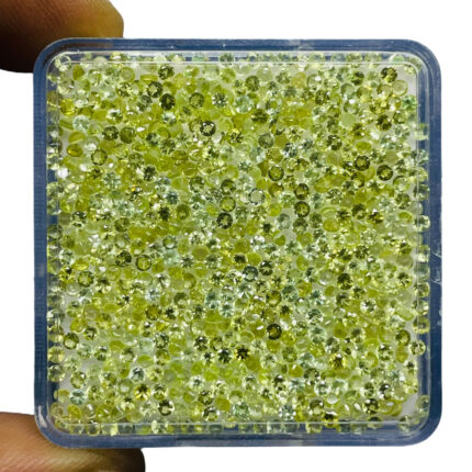 850 Pcs Natural Peridot 1.8mm Round Cut Loose Untreated Wholesale Gemstones Lot